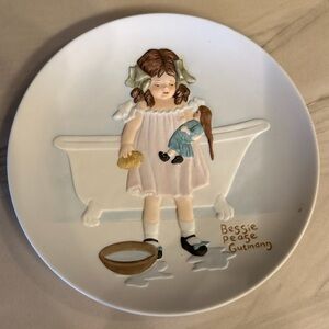 Bessie Pease Gutmann My Bruzzer Has a Fever Once Upon Childhood Porcelain Plate